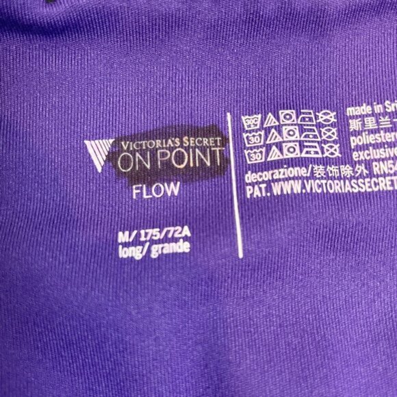 NWOT Victoria's Secret Legging M On Point Flow Purple  B1635 - Picture 4 of 5